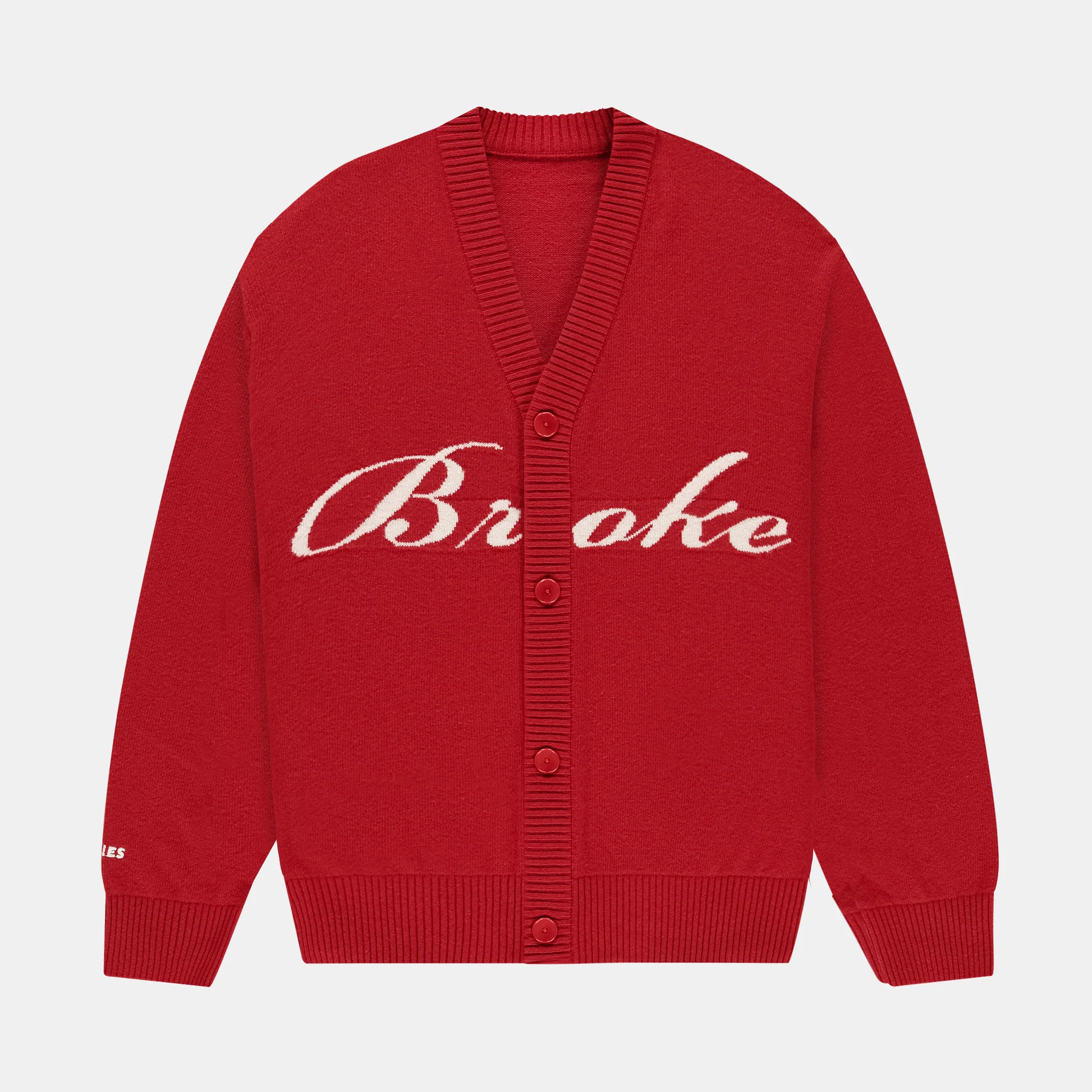 Broke Cardigan - Red
