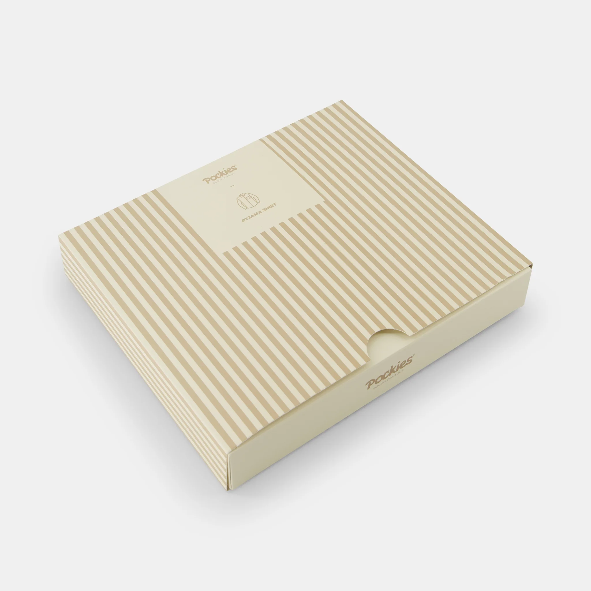 Sand Striped Pyjama Shirt - Image 2